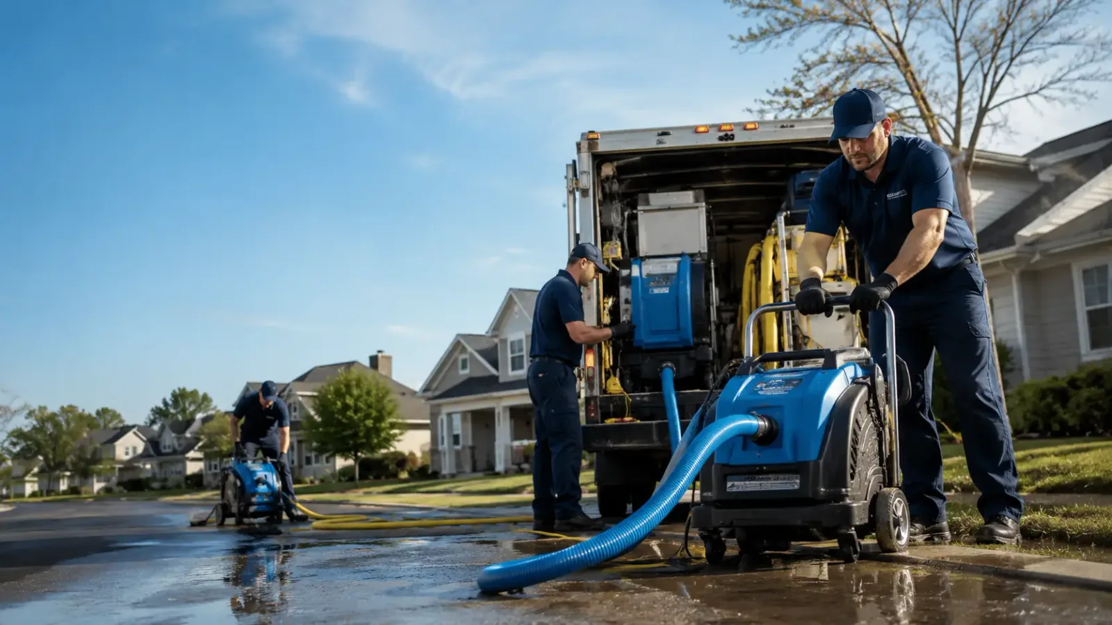 Flood Damage Cleanup in Fort Shafter, HI